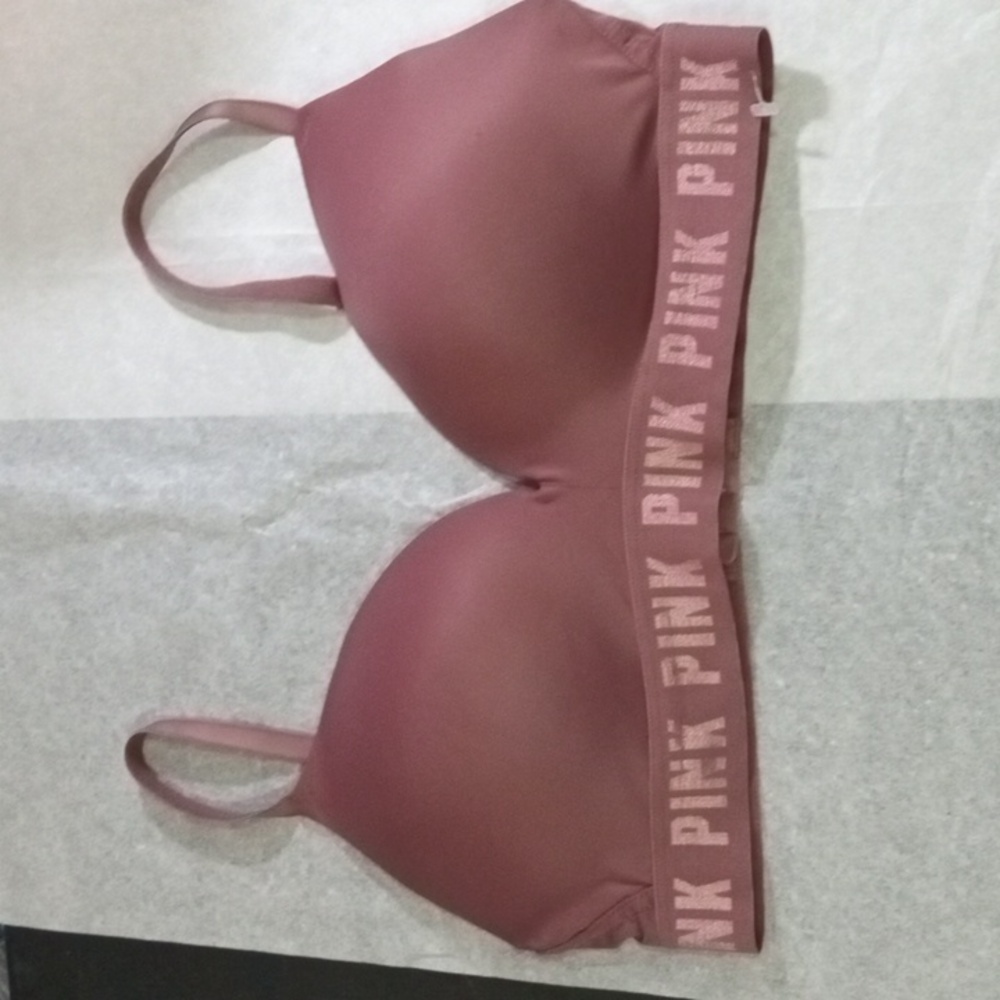 PINK Victoria Secret Mauve Color Everywhere Wireless Push Up 36C *READ*